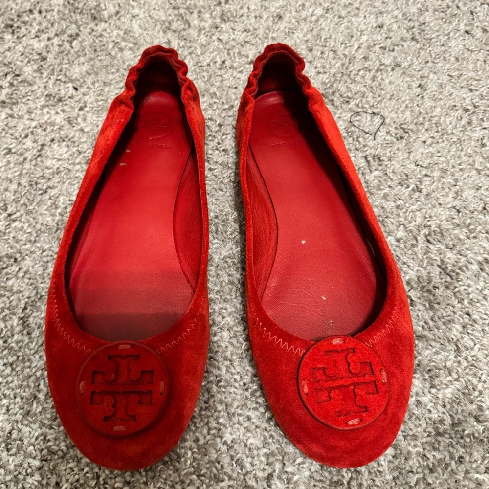 Red Tory Burch ballet flats